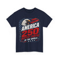 Navy ruffled front mockup