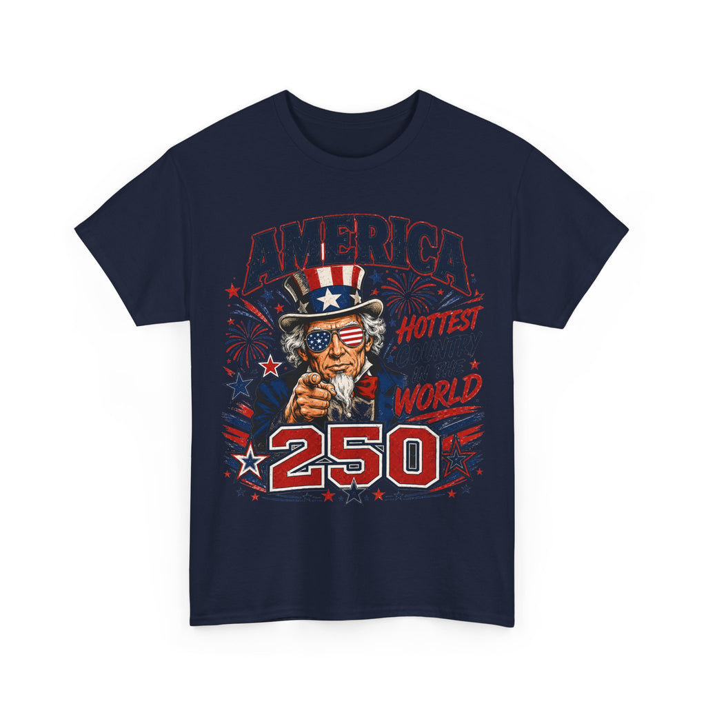 Navy ruffled front mockup