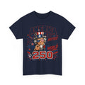 Navy ruffled front mockup