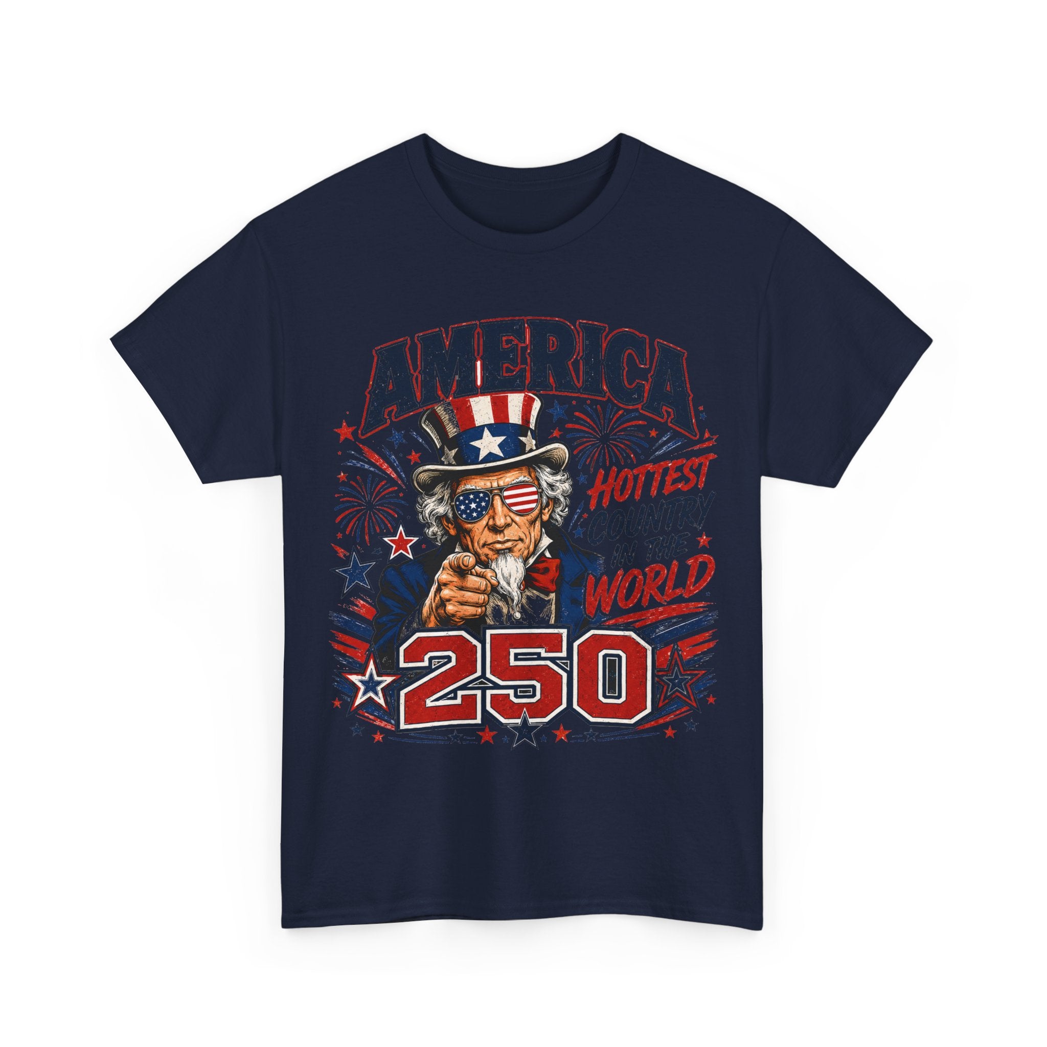 Navy ruffled front mockup