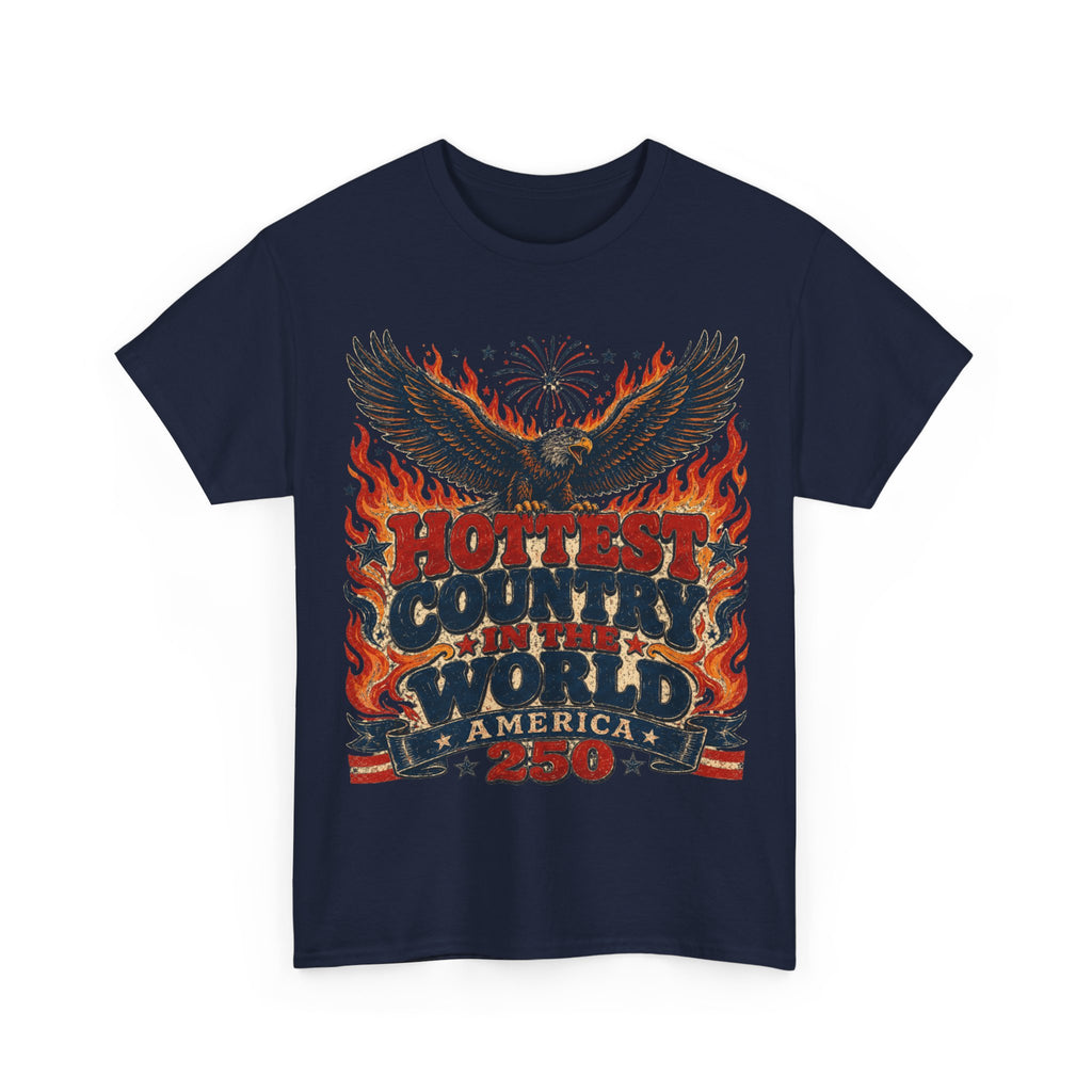 Navy ruffled front mockup