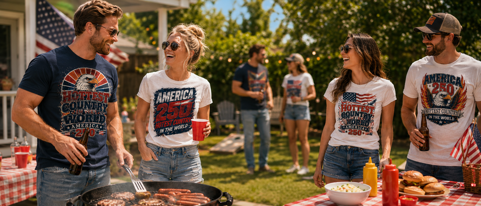 1776 Print Co backyard BBQ patriotic t-shirt hero banner