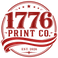 1776 Print Co red logo transparent