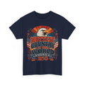 Navy ruffled front mockup
