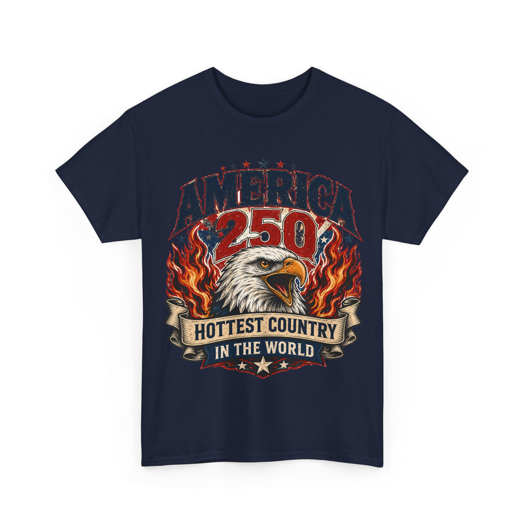 Navy ruffled front mockup